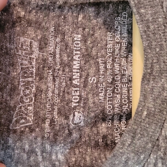 Men's Dragon Ball Z (DBZ) Gray Short Sleeved  T-Shirt Size: Small TOEI Animation - Picture 5 of 5